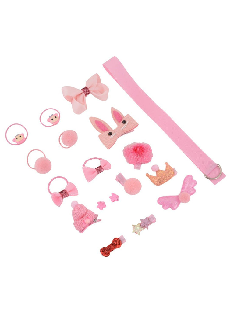 Pink_bunny-themed_hair_clip_set_for_girls_from_Yellow_Bee