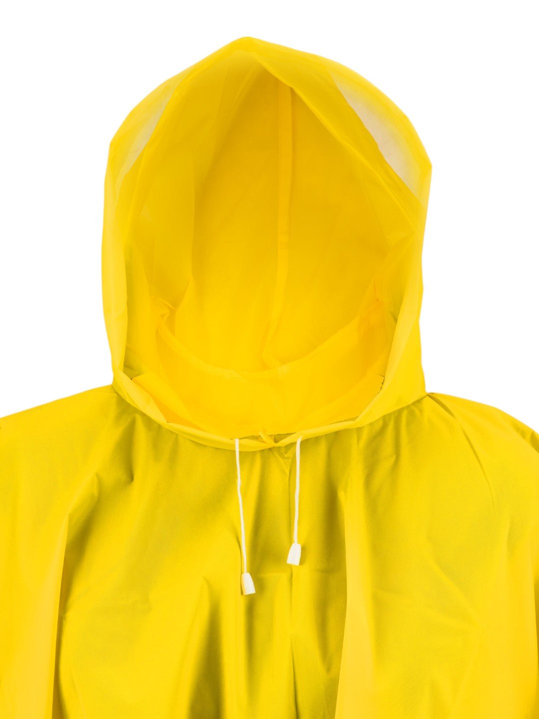 yellow compact travel raincoat