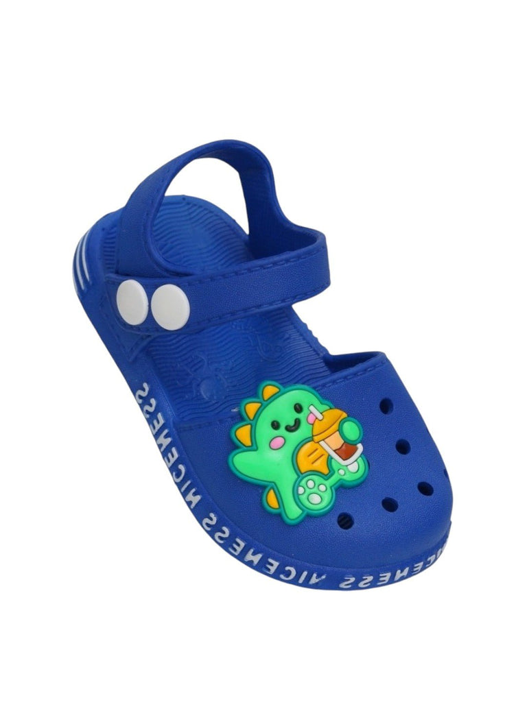 Roaring Fun Dino Detail Sandals in Deep Blue-Angle view