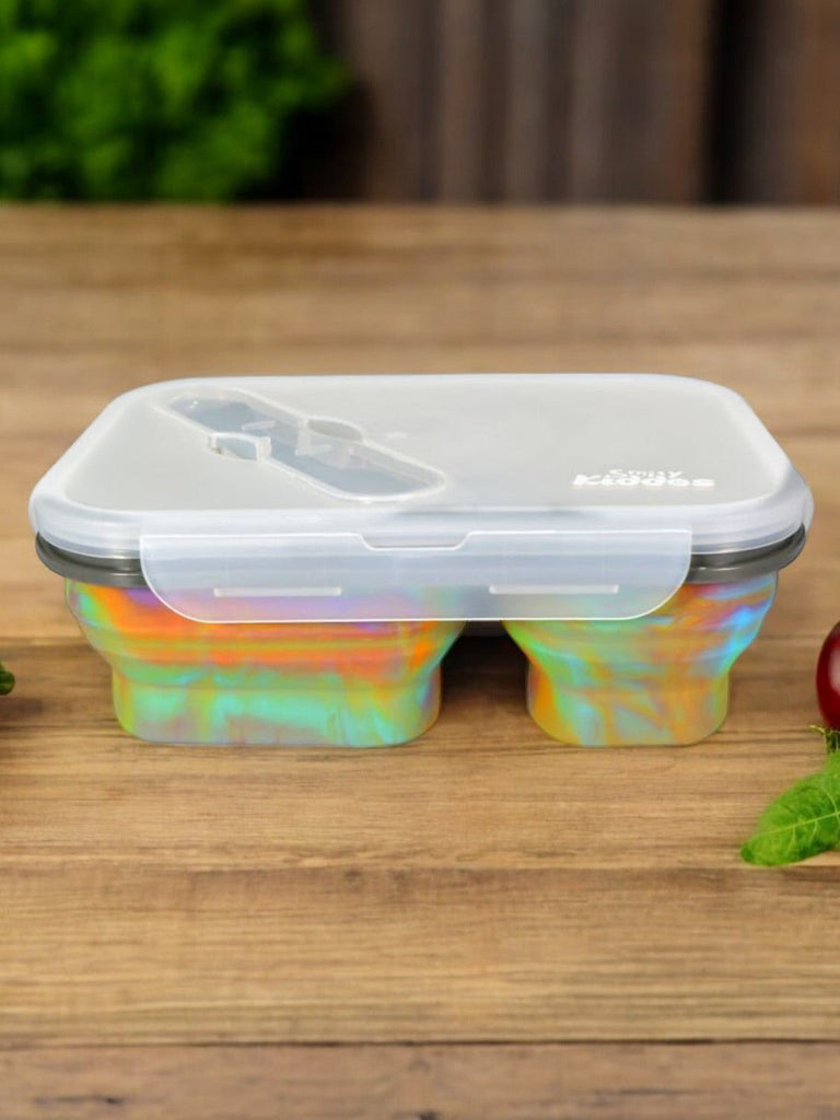 creative view-silicon-expandable-foldable-lunch-box-rainbow