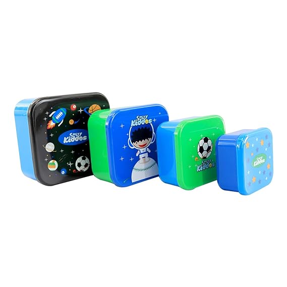 Group of four Smily Kiddos Multi Purpose Squad Containers - Multicolor