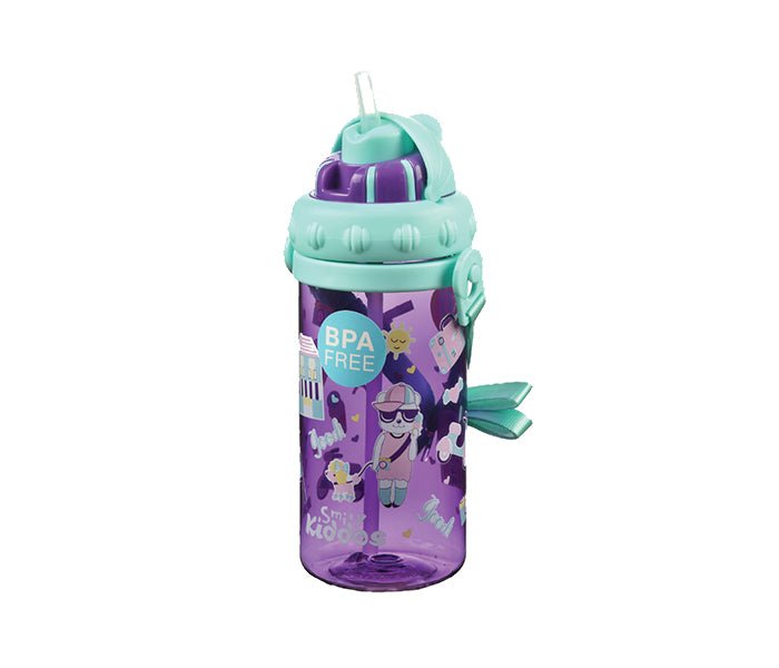 Smily Kiddos Blue Sipper Water Bottle by Yellow Bee - Stay Hydrated Anywhere, Anytime