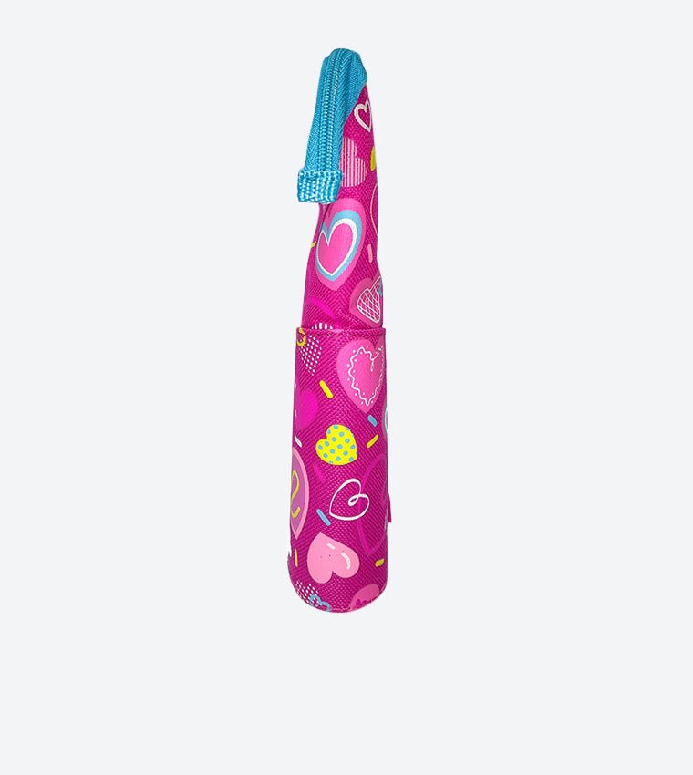 Smily Kiddos Trendy Pen Holder Case Pink Side View