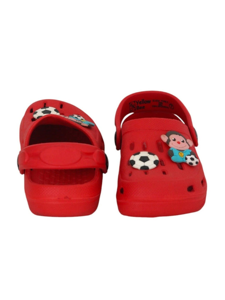 YellowBeewithSoccer-ThemedClogs_FunCartoonPlayerandBallDesign