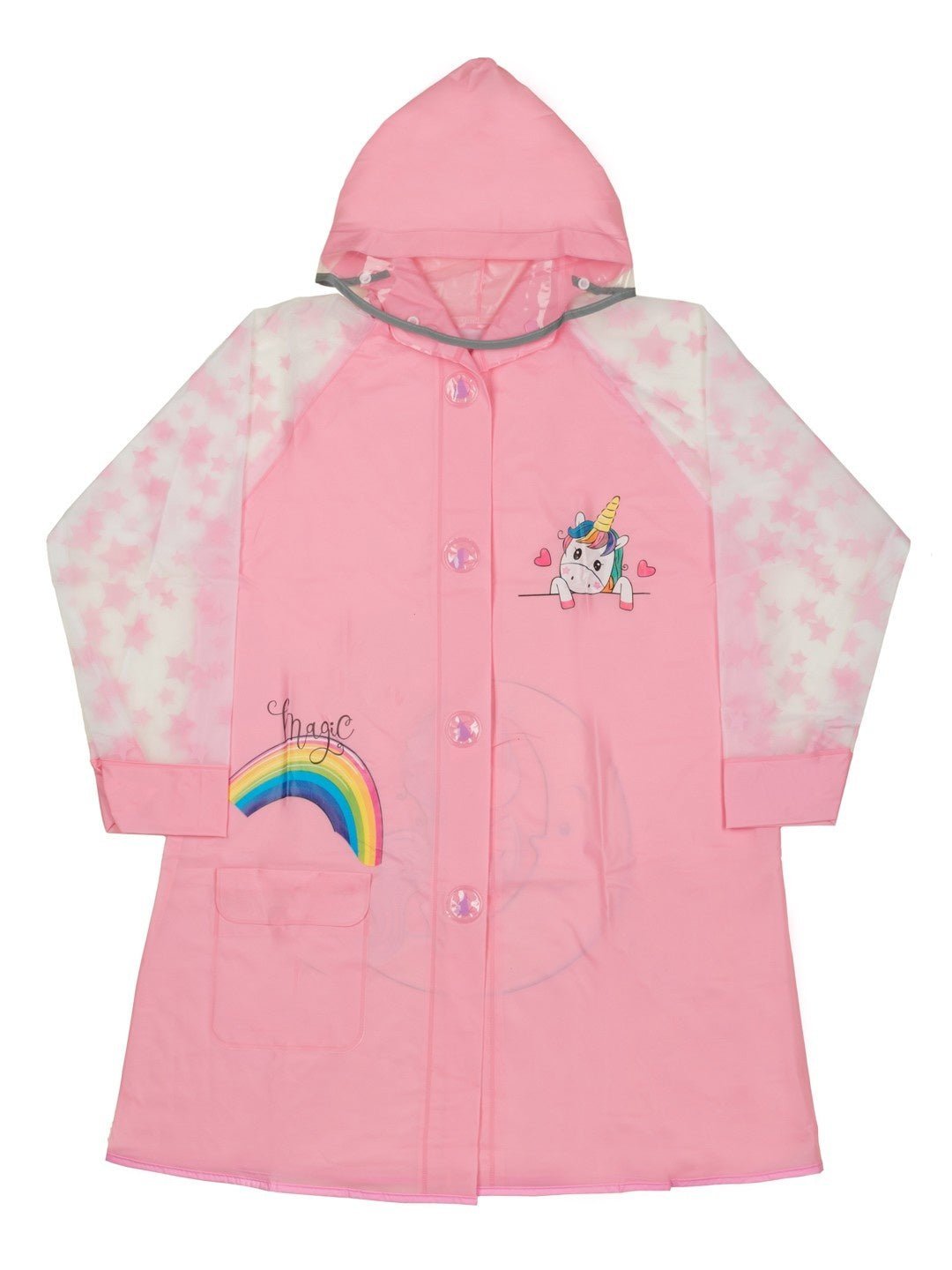 Soft Pink Unicorn Raincoat for Girls – Yellow Bee India