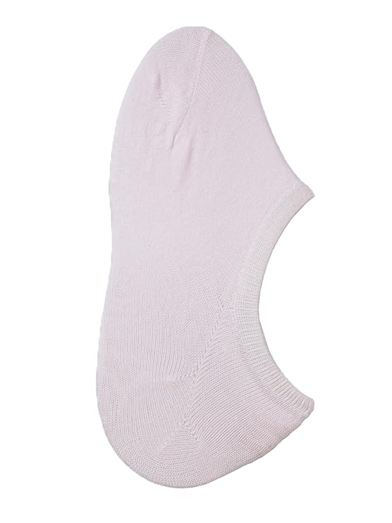 Yellow Bee Pink Solid Low Cut Invisible Socks for Girls on White Background