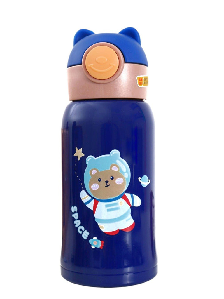 stainless-steel-bear-space-flask-water-bottle-blue-500-ml-Full-view