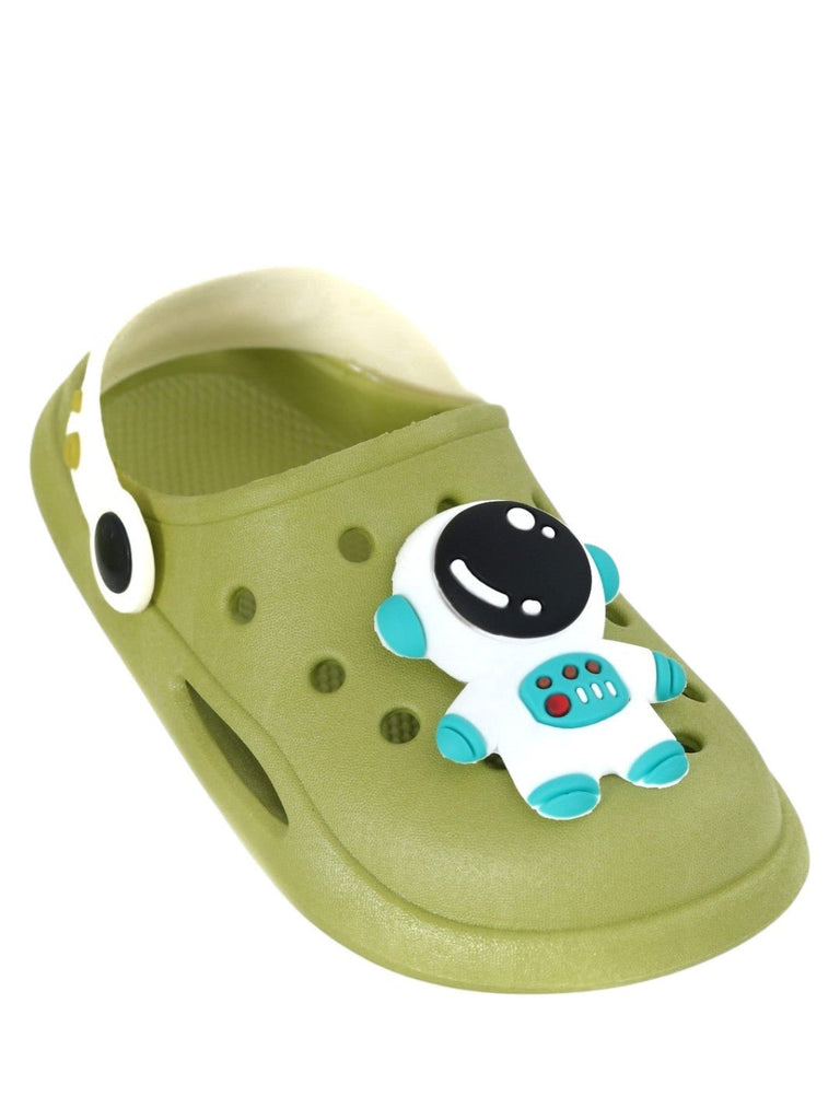 Step Into a Universe of Comfort: Kids' Astronaut Motif Clog-Angle View