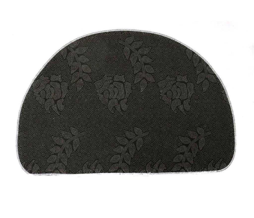 Non-Slip Rubber Back of Yellow Bee Strawberry Doormat