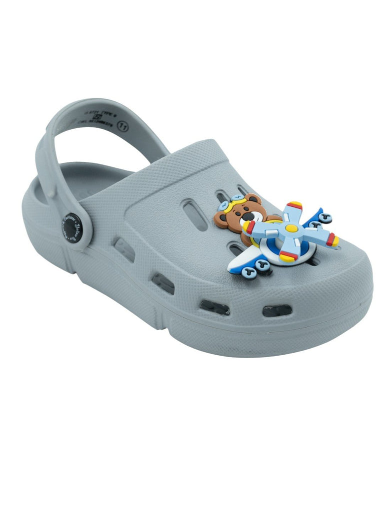 StylishAdventurePilotBear_JetCharmClogsforBoys-Grey-SideAngleView-1