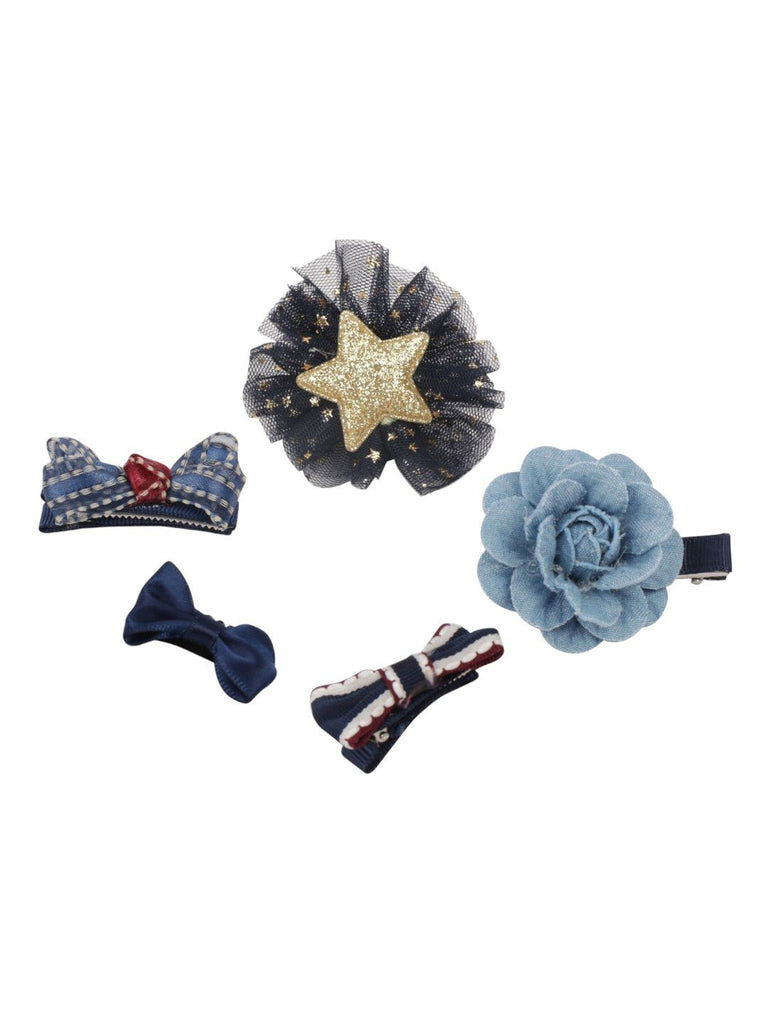 stylish-trio-hair-clip-collection-for-girls-red-silver-blue-charm-set