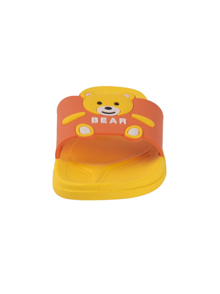 Side View Showcasing the Teddy Bear Design on Yellow Slides