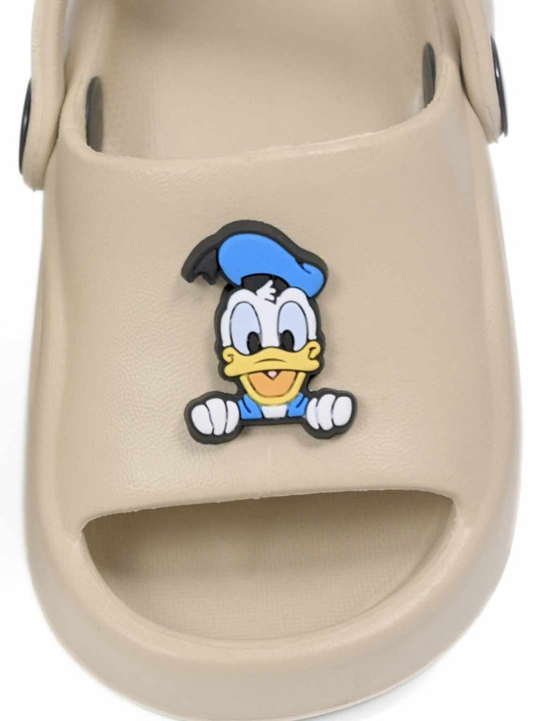 Sweet & Classic Donald Duck Cartoon Theme Sandals for Boys – Beige-Front View