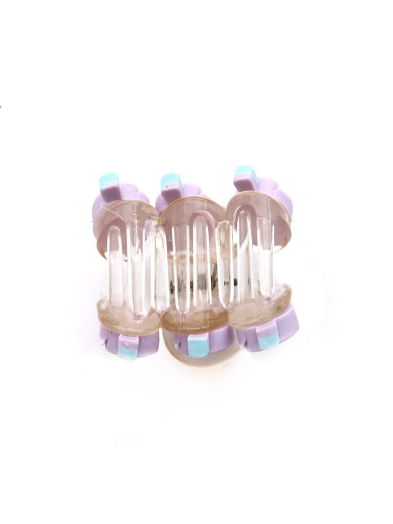 Zoomed-in view of Sweet Lollipop Inspired Swirl Hair Claw Clip highlighting the intricate swirl details and pastel colors.