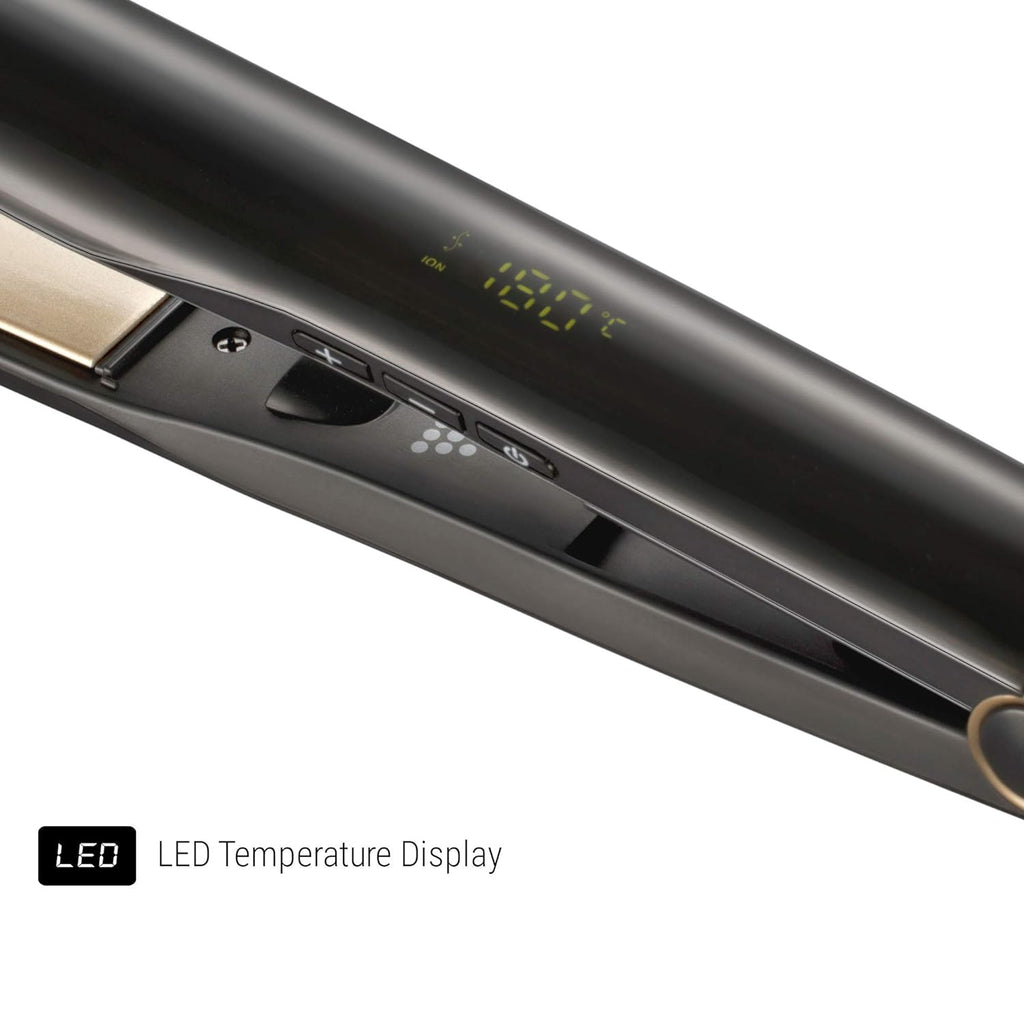 Syska Hair Straightener with Detailed View of 12 Temperature Settings