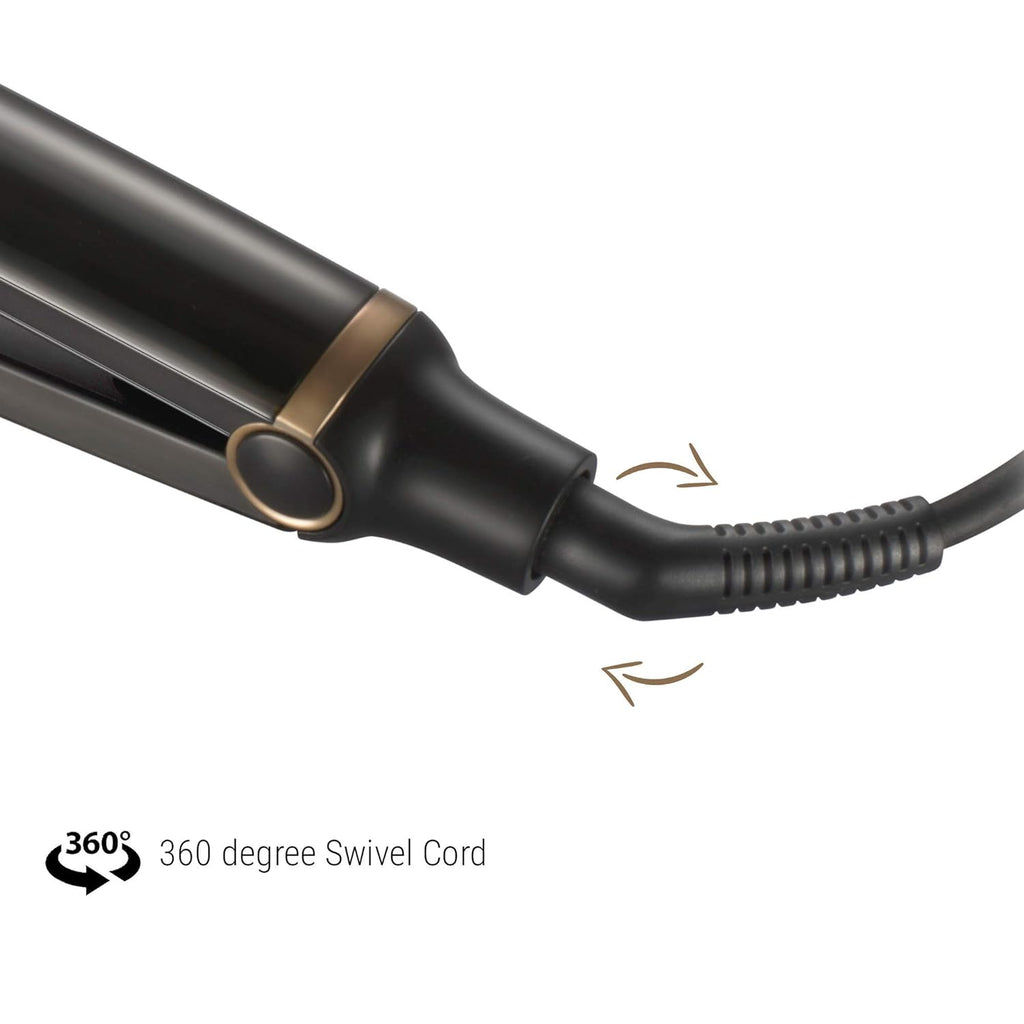 Syska  Hair Straightener's 360 Degree Swivel Cord for Maximum Styling Flexibility