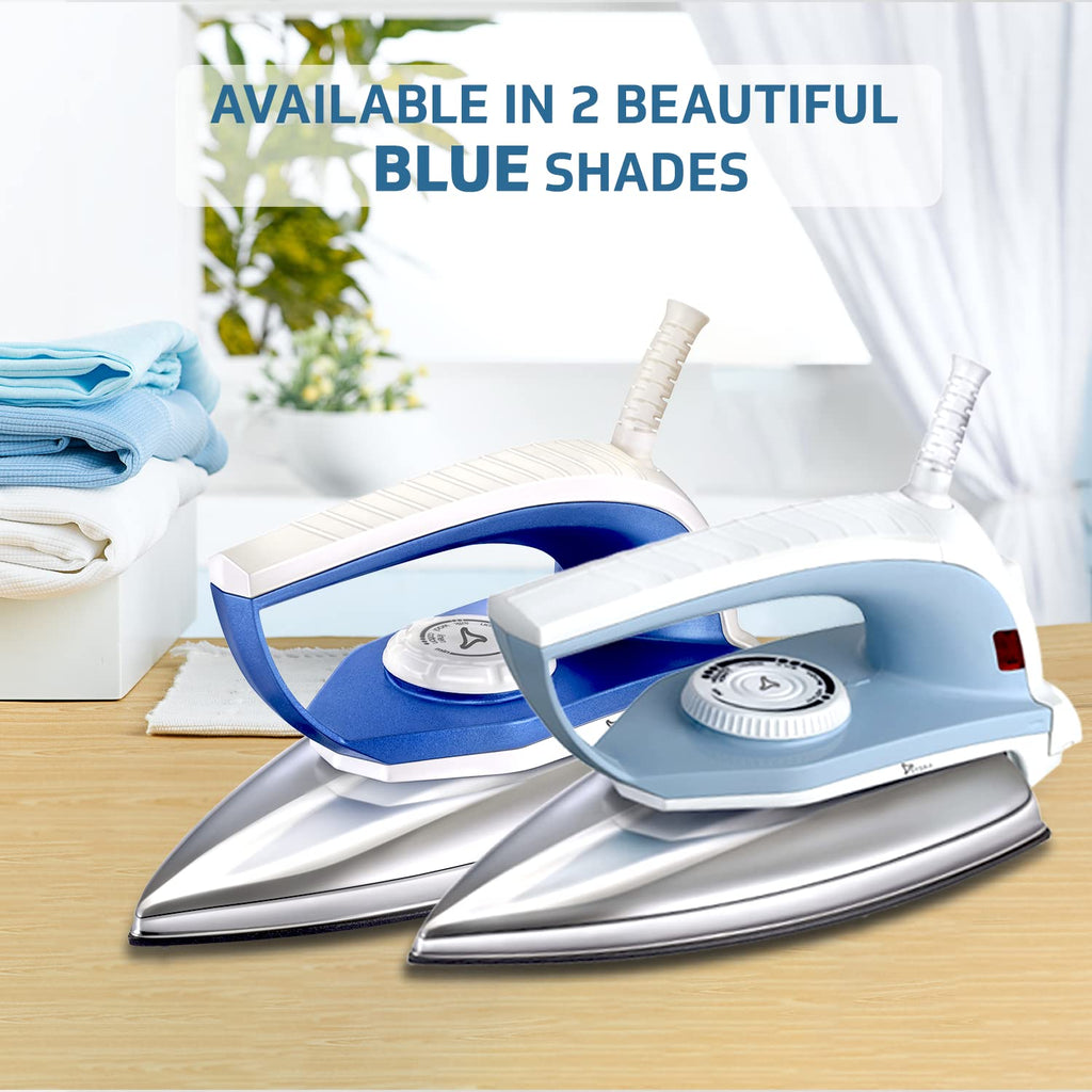 Syska Easy Glide Steam Iron in Blue for smooth ironing experience