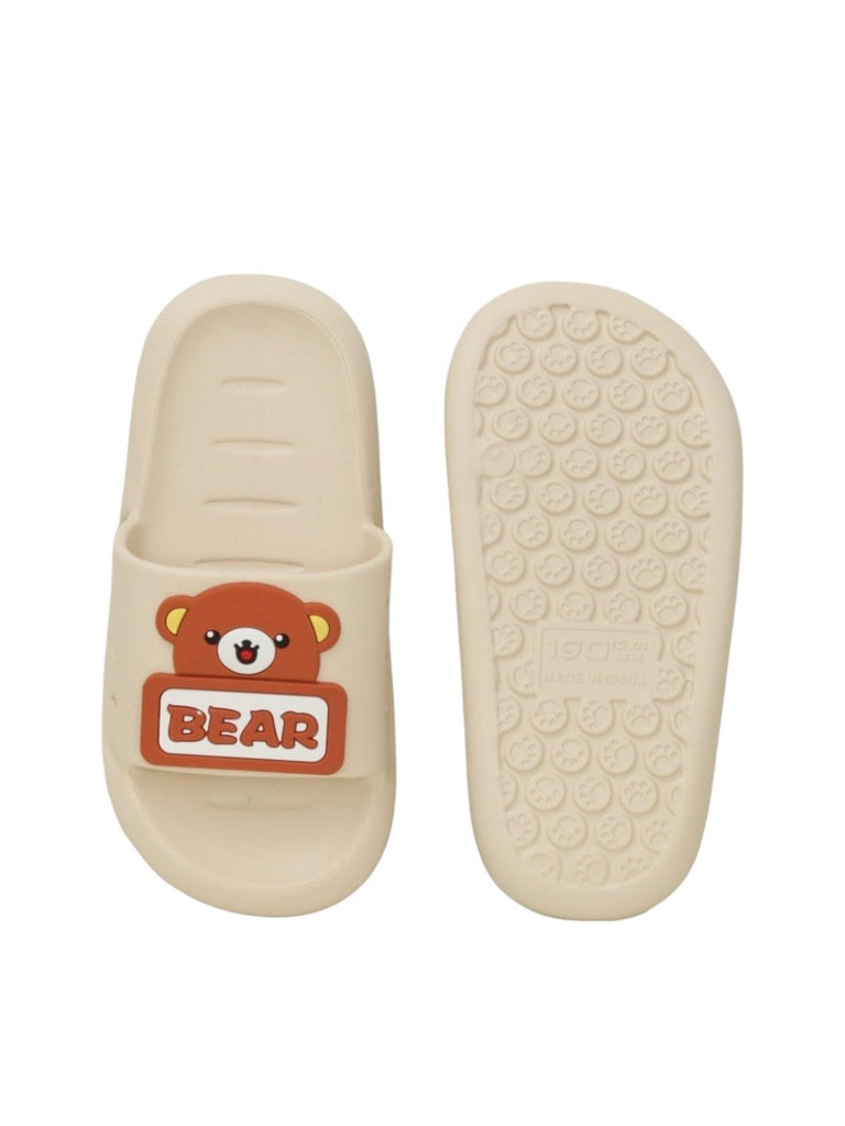 Teddy Bear Applique Slides for Boys-Front & Back View