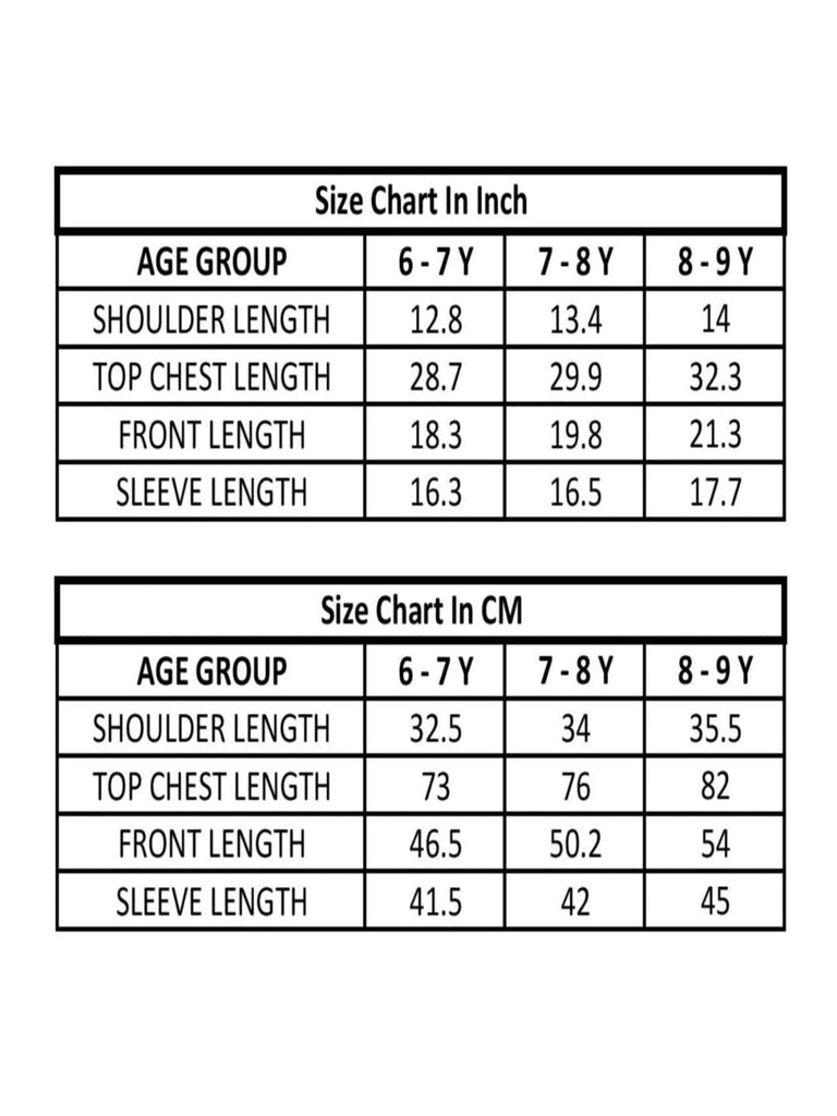 Size chart.