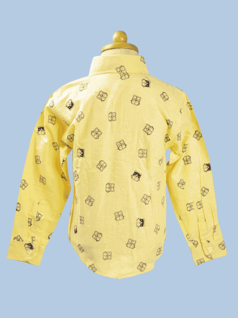 BrightYellowBoys_ShirtwithPlayfulCameraPattern_FullSleeveCasualOutfitBackView