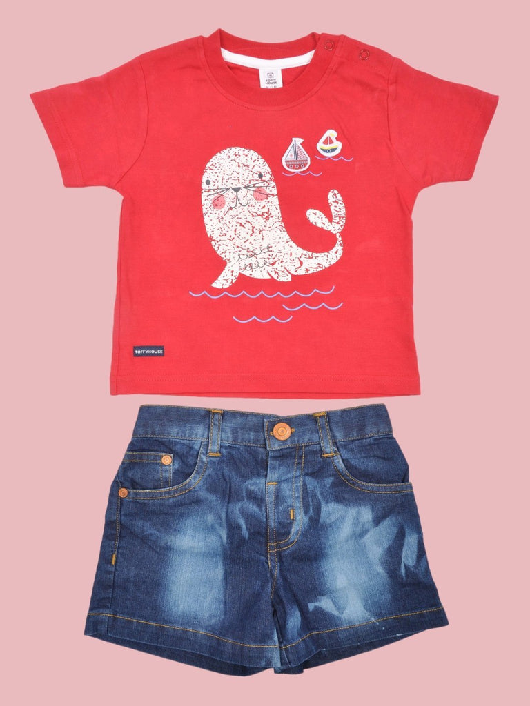 Toffyhouse_Baby_Boys_Baseball_Legend_T-Shirt_and_Shorts_Set_Grey_and_Red_full_view