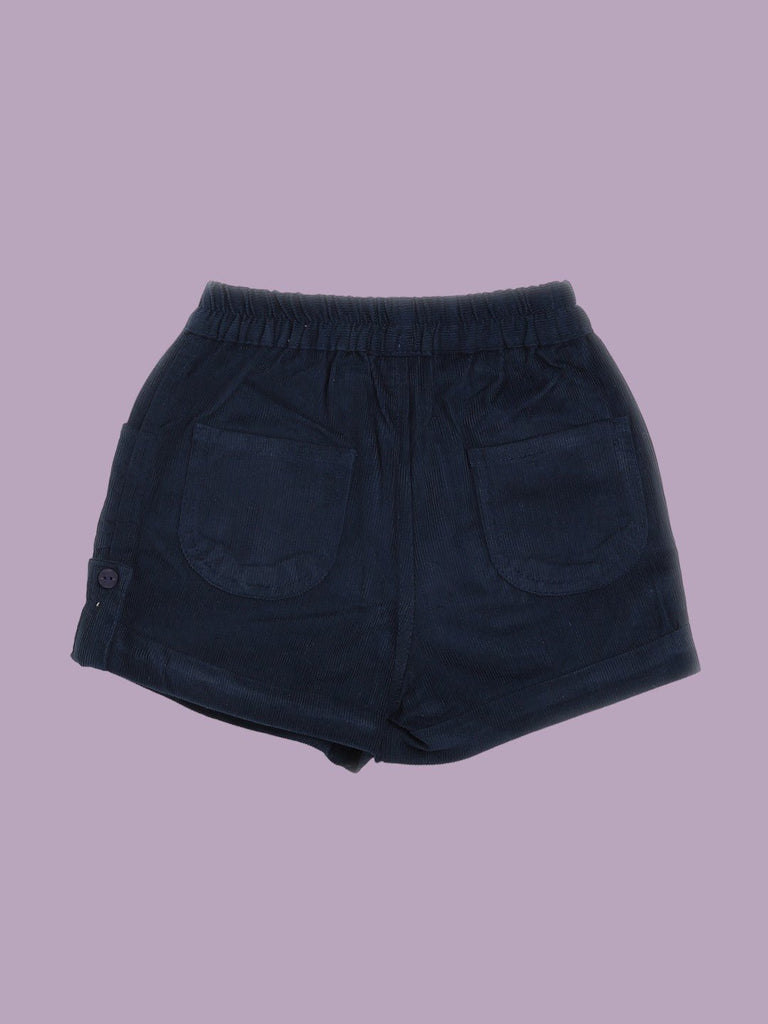 ToffyHouse Baby Boys' navy blue Shorts - Back View.