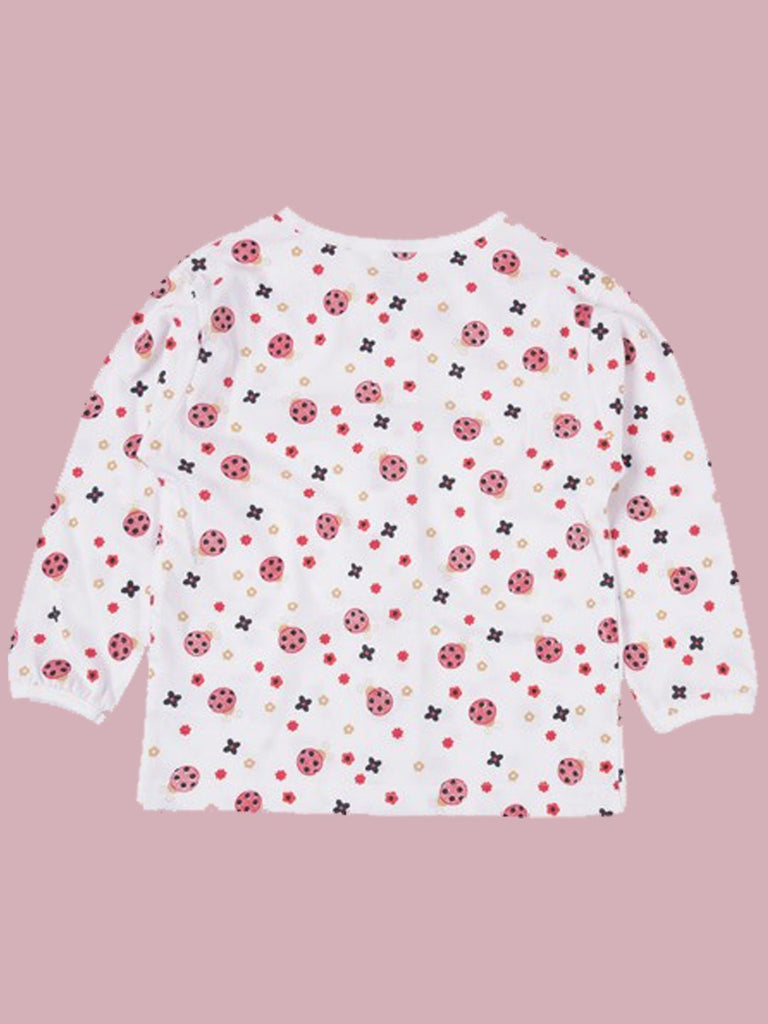 ToffyHouse Baby Lady bug Print Full Sleeve shirt Back view