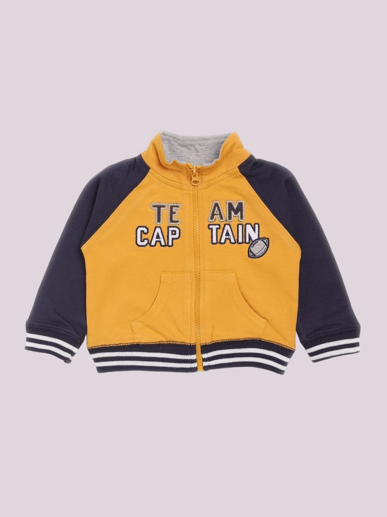 Front view of the ToffyHouse 'Team Captain' Sports Tracksuit jacket with "Team Captain" embroidery.