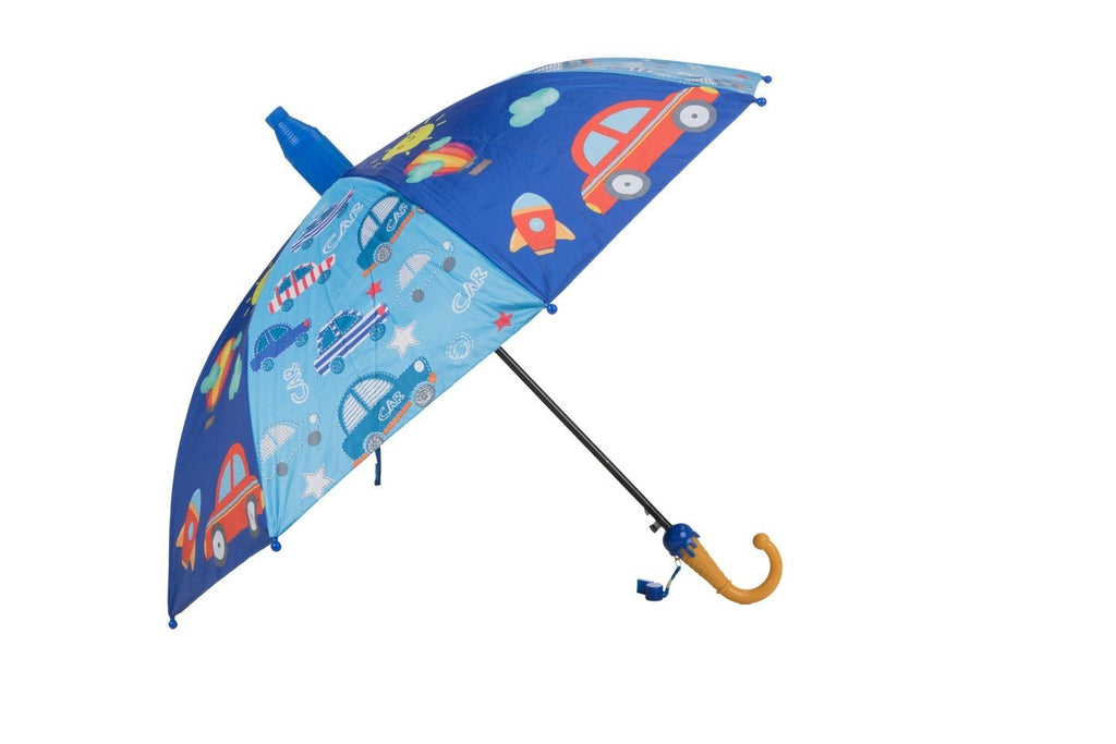 Full view of Transportation Adventure Umbrella showcasing the entire design and shape.