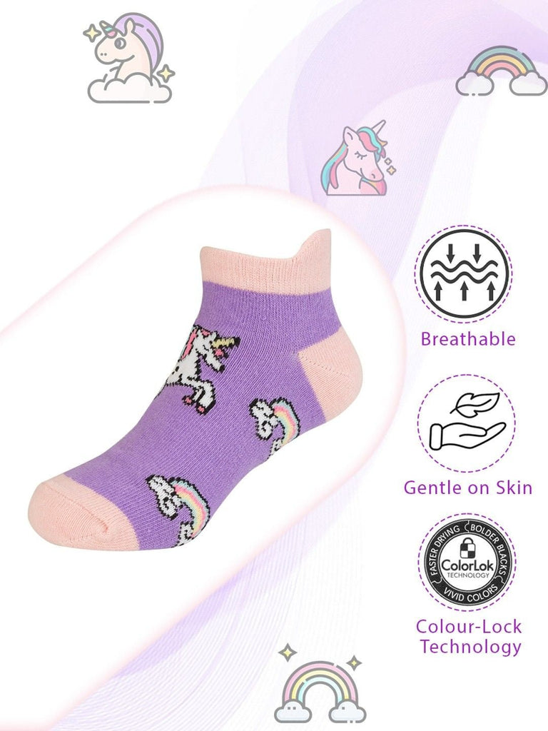 YellowBeeUnicornAnkleSocksforGirls-Infographic