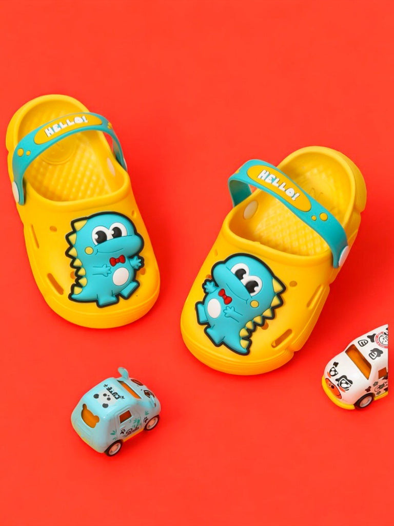 Versatile & Fun Yellow Dino Clogs for Boys