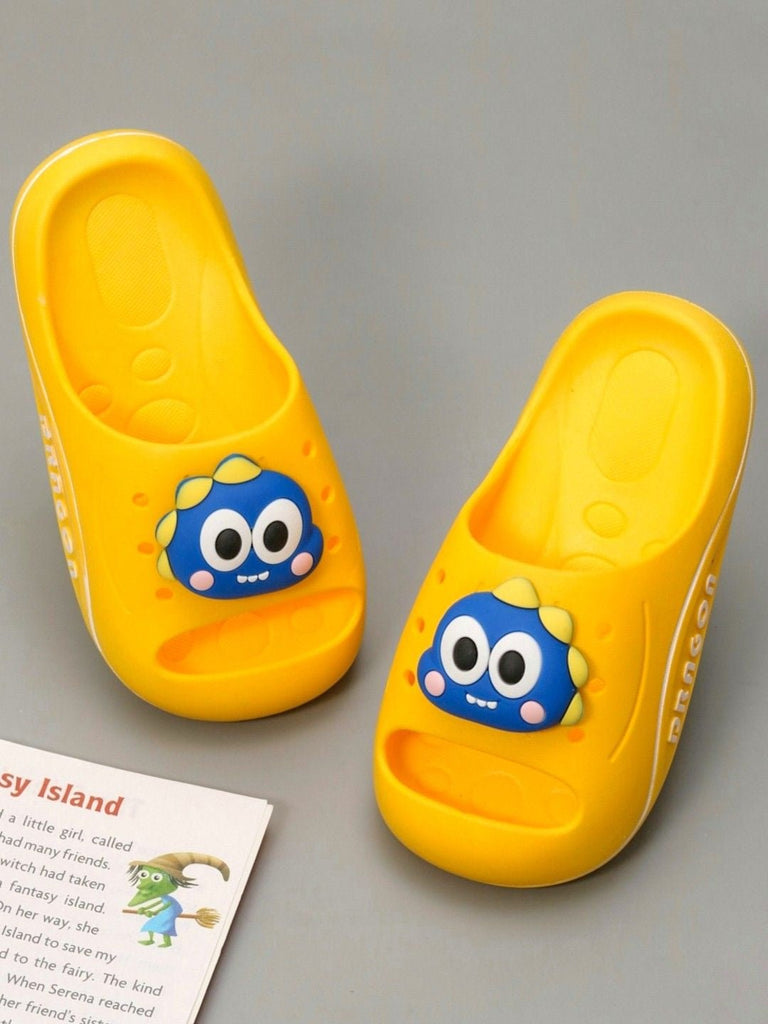 Creative display of Vibrant Yellow Dino Sliders for Boys