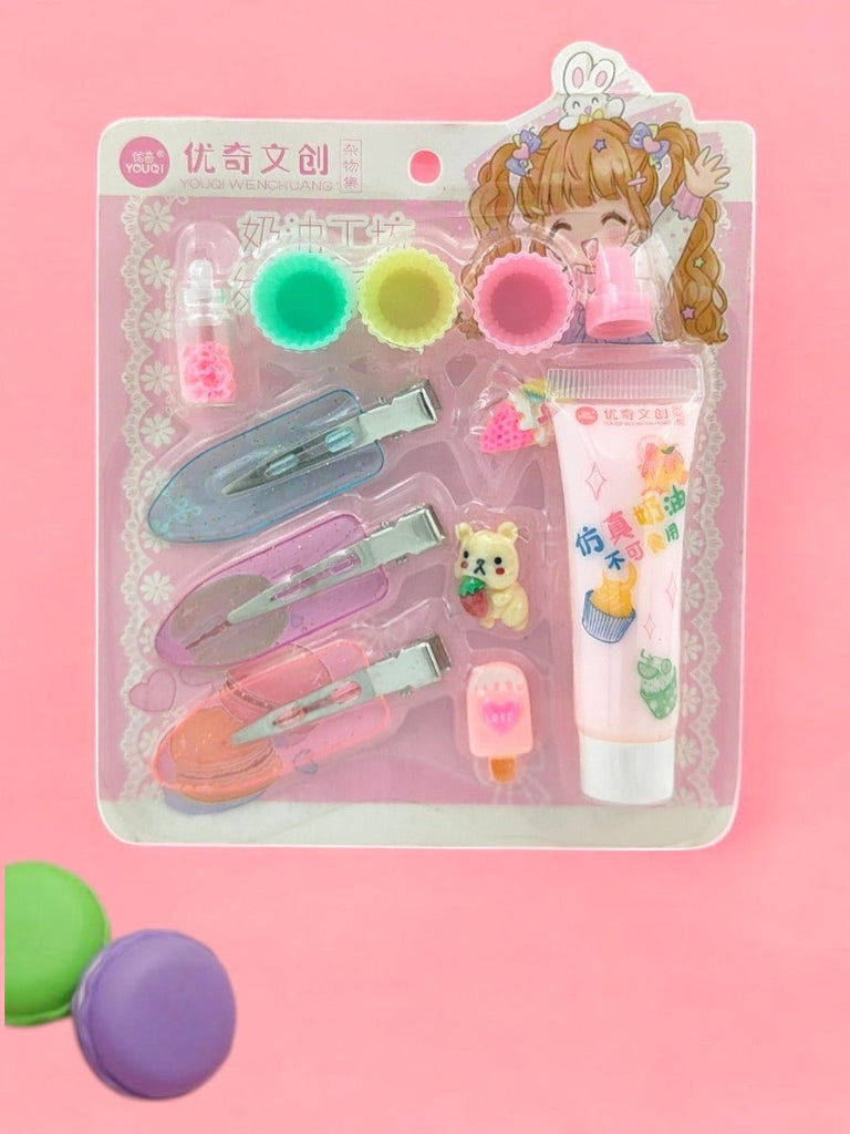 Wonderful DIY Resin Art Kits with Glitter Clips and Tools - Pink