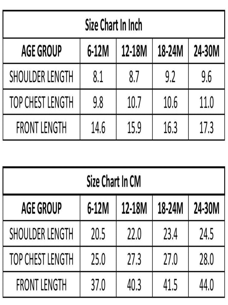 wow cloths size chart