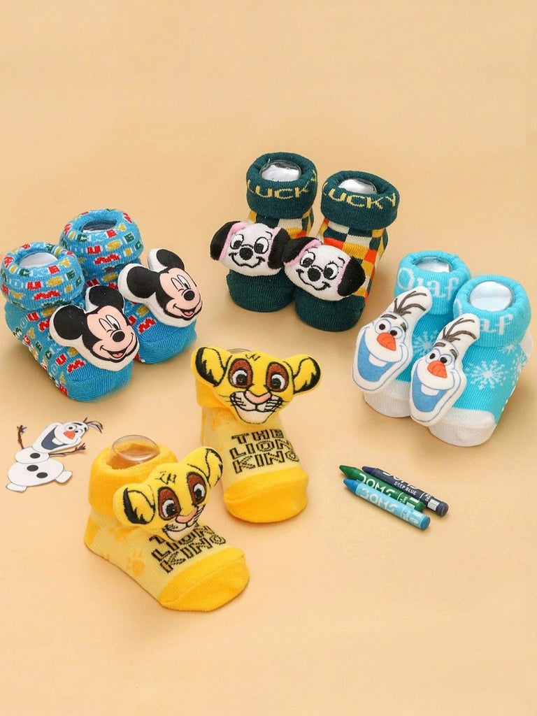 Boys_Disney_3D_Socks_Set_The_Lion_King_101_Dalmatians_Lucky_Dog_Mickey_Mouse_and_Frozen_Olaf-_Creative_1