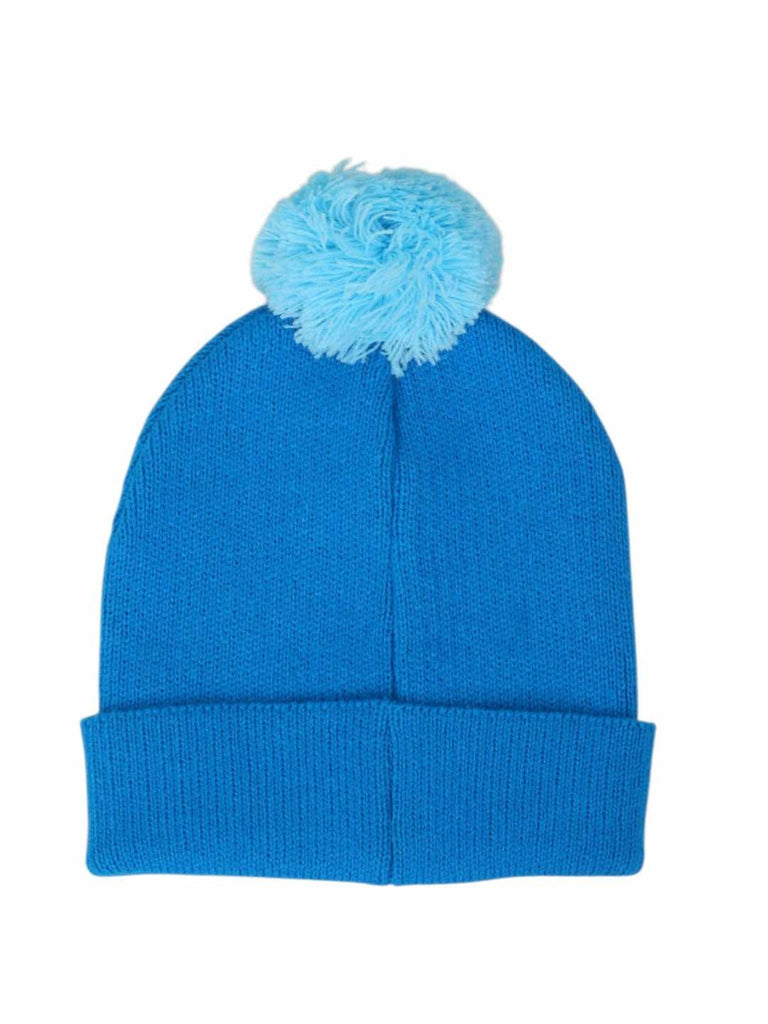 Yellow Bee Boy's Disney Buzz Lightyear Pom Pom Winter Hats- Navy Blue-Back View