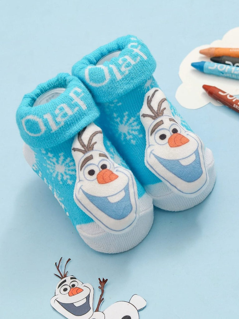 Yellow Bee Boys' Disney Frozen Olaf 3D Socks creative view