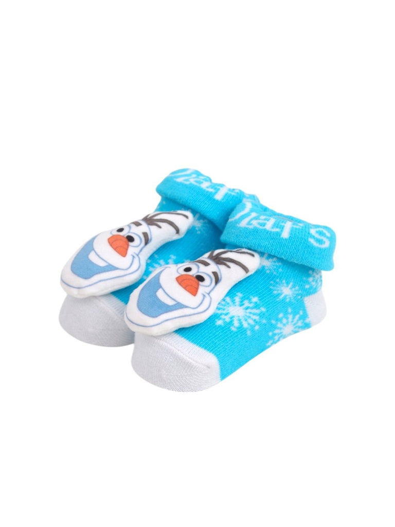 Yellow Bee Boys' Disney Frozen Olaf 3D Socks angle view