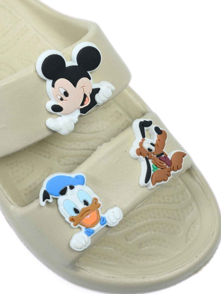 Yellow_Bee_Boys_Disney_Slides_with_Mickey_Donald_Pluto_Charms_Cream_-_Close_Up_View