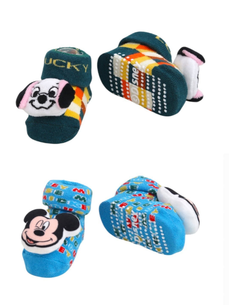 Disney_Mickey_Mouse_and_101_Dalmatians_Lucky_Dog_3D_Socks_Combo-_front_Back_view