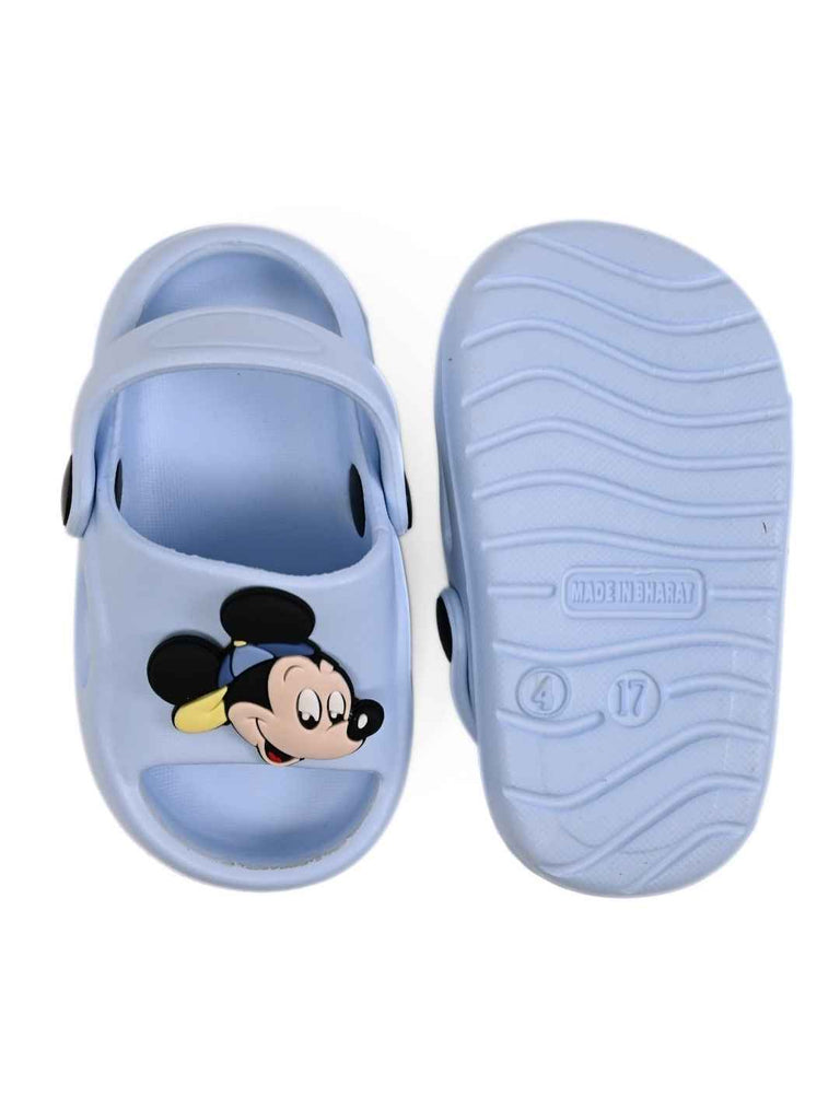 Yellow_Bee_Disney_Mickey_Mouse_Blue_Sandals_for_Boys_Classic_Charm_Edition_-_Top_And_Bottom_View