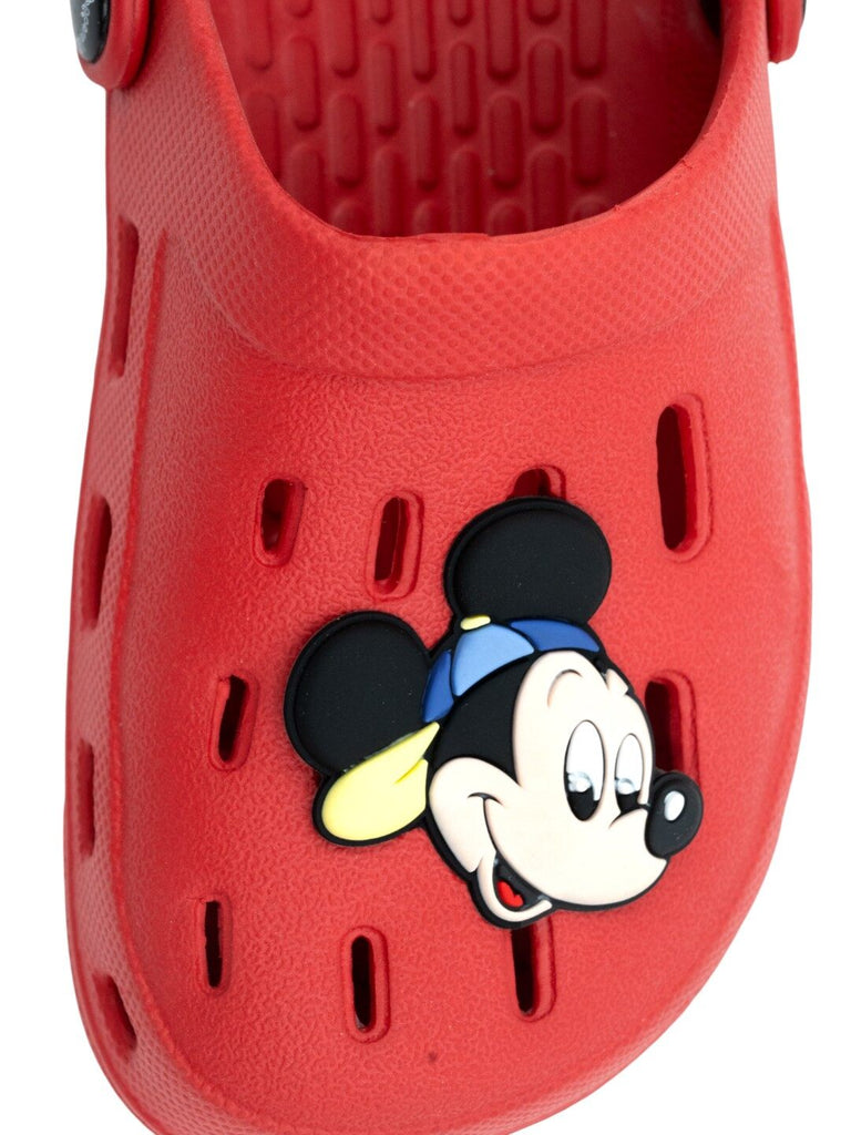 YellowBeeBoy_sDisneyMickeyMouseClogsforBoys_Red-FrontView
