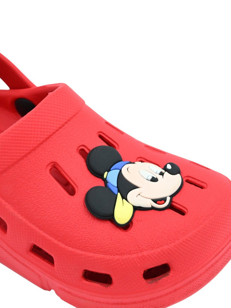 YellowBeeBoy_sDisneyMickeyMouseClogsforBoys_Red-CloseUpView