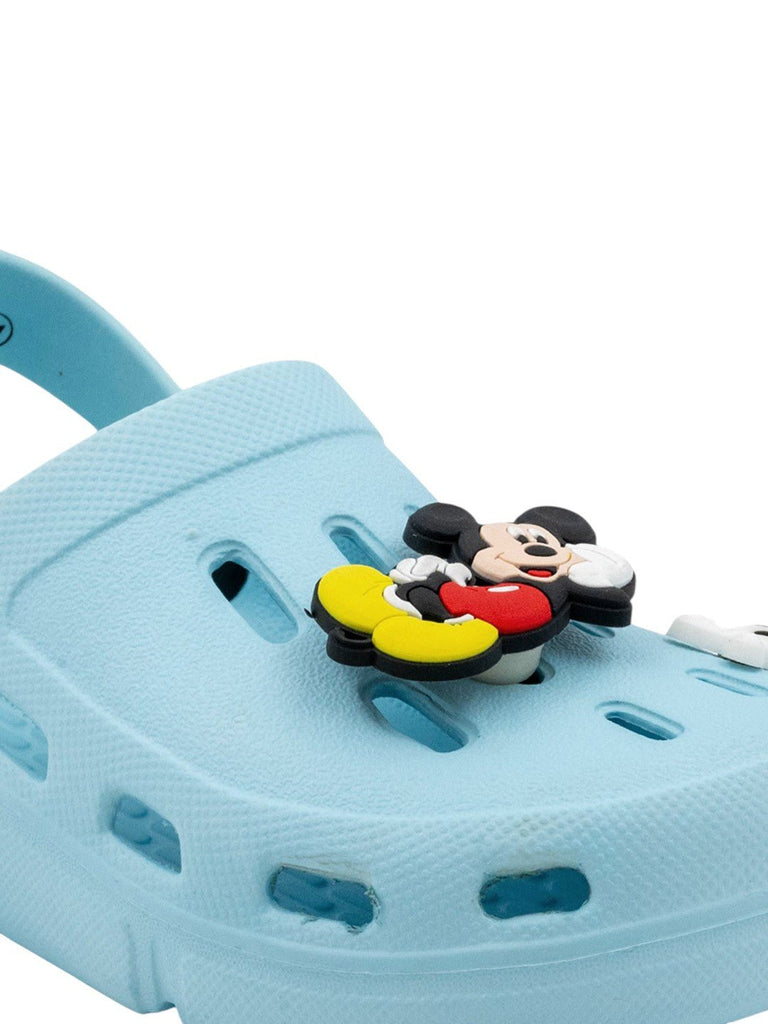 YellowBeeBoys_DisneyMickeyMouseClogswith3DCharacterCharm_LightBlue-CloseUpView