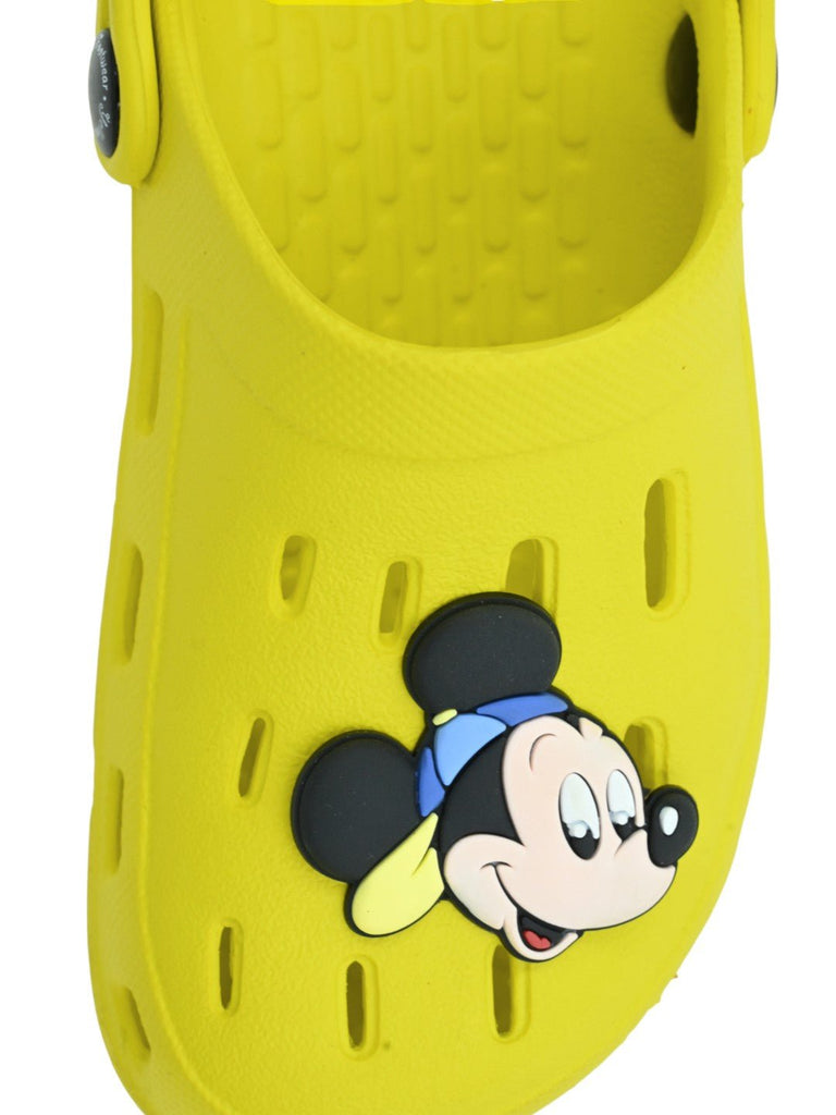 YellowBeeBoy_sDisneyMickeyMouseClogsforBoys_Yellow-FrontView