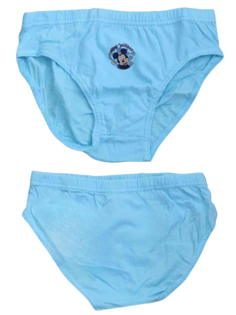 Yellow Bee Boy's Disney Mickey Mouse Cotton Underwear Briefs - Blue