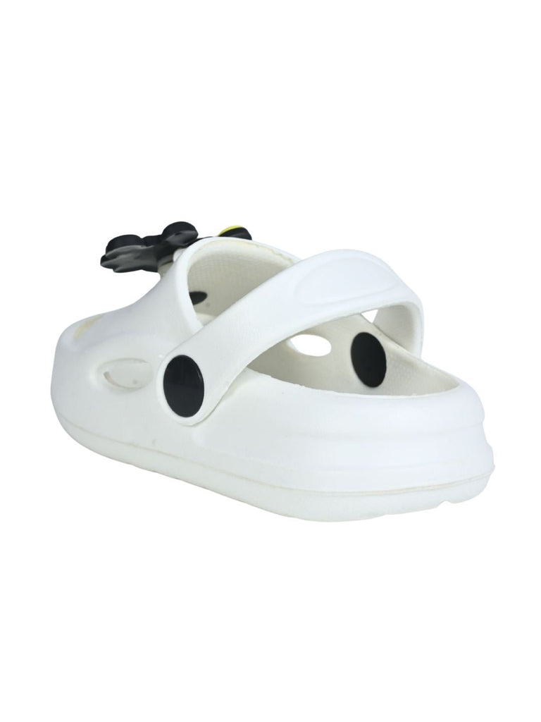 Yellow Bee Boy's Disney Mickey Mouse Rotating Charm Sandals – White  Back View