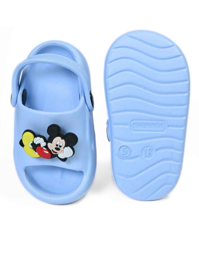 Yellow_Bee_Boys_Disney_Blue_Sandals_with_Rotating_Mickey_Mouse_Charms_-_Top_And_Bottom_View