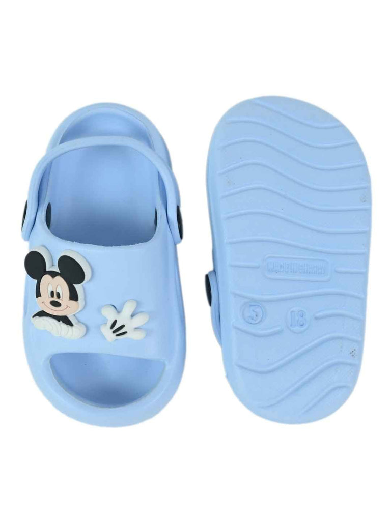 Yellow_Bee_Boys_Disney_Blue_Sandals_with_Mickey_Mouse_Glove_Charms_-_Top_And_Bottom_View