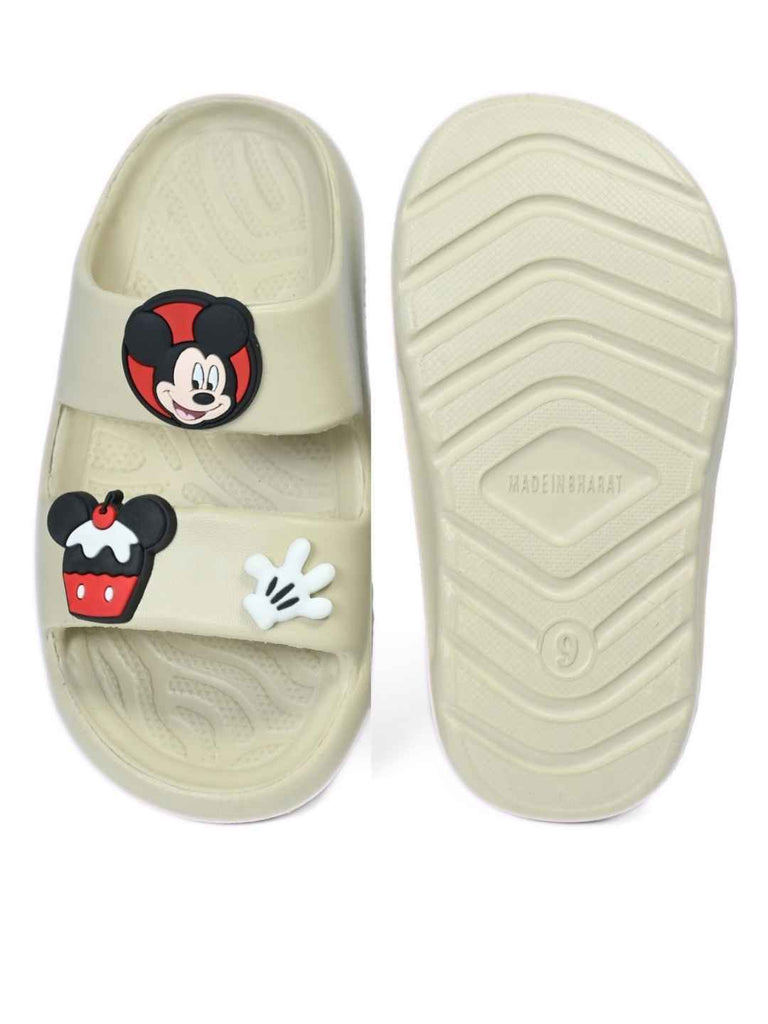 Yellow_Bee_Boys_Disney_Double_Strap_Slides_with_Mickey_Cupcake_Glove_Charms_Cream_-_Top_And_Bottom_View